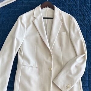 Zara - Elegant Cream Men’s Cream Blazer (Size Large)